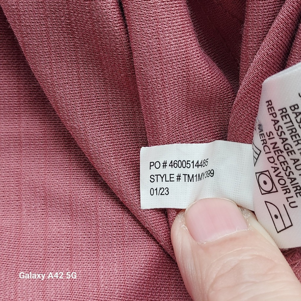 TravisMathew Mens Polo Shirt Rose Pink Heathered Short Sleeve Size L Golf Casual - Picture 8 of 10